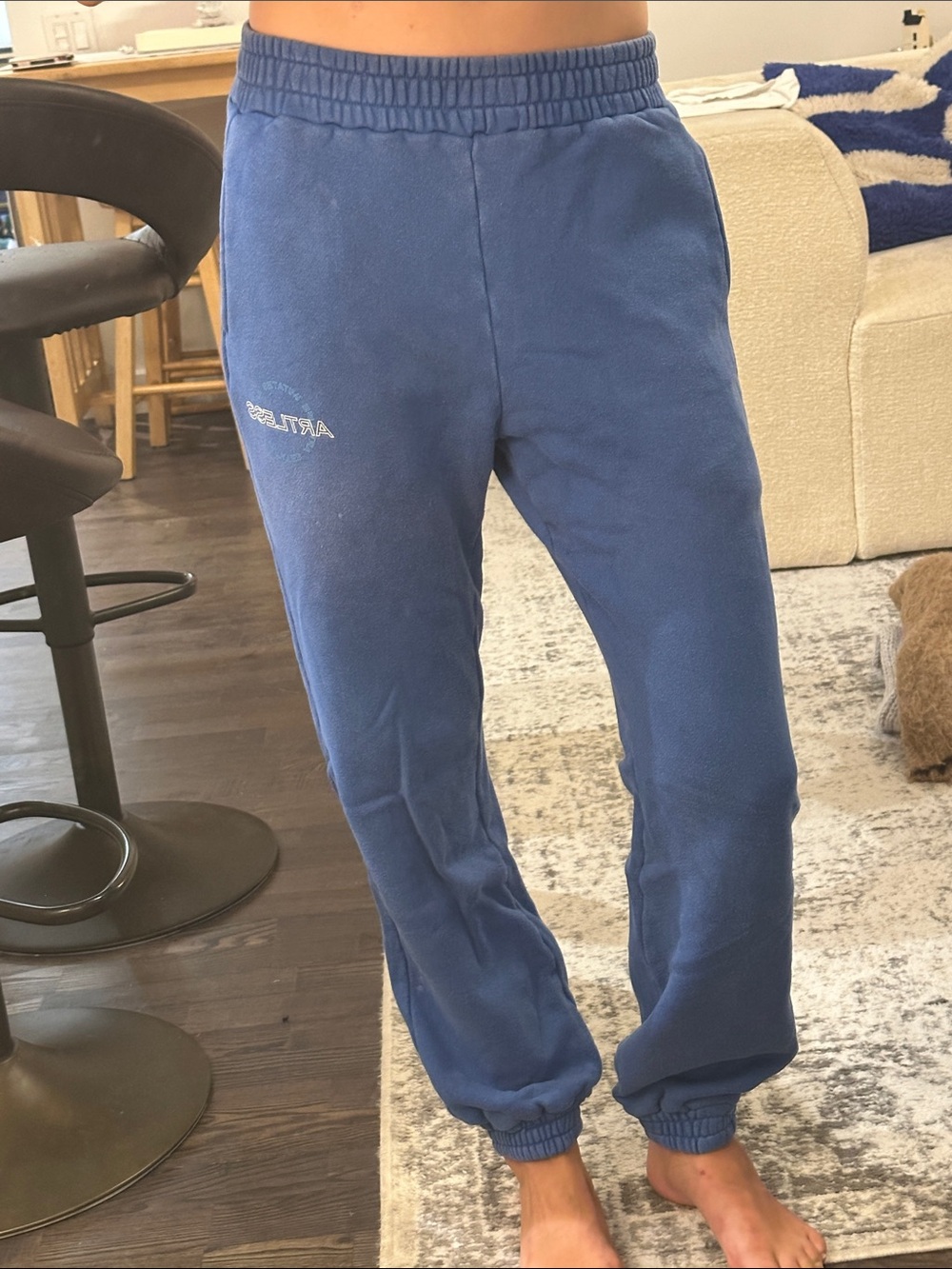 Artless Forever Blue Fleece Jogger Pants - Relaxed Fit